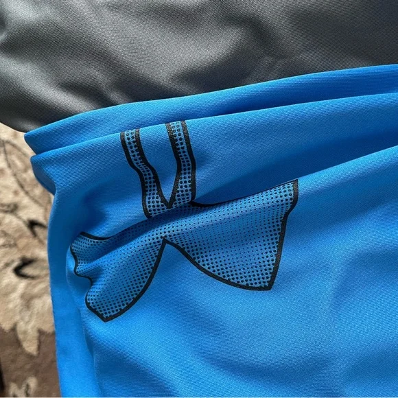 Under Armour Loose Fit Shorts Trio in Black, Gray, and Blue - Picture 10 of 10